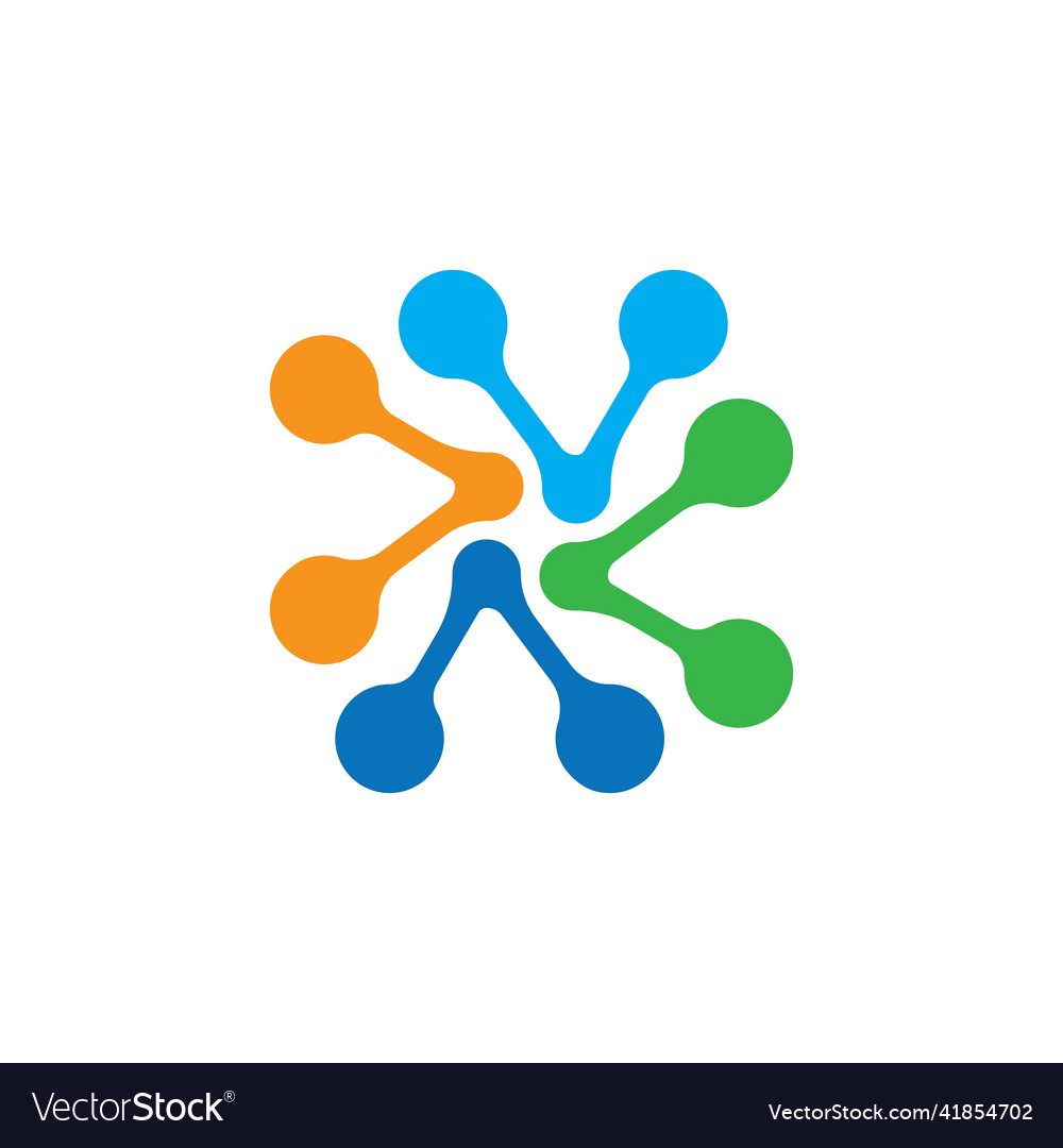 Molecule logo Royalty Free Vector Image - VectorStock