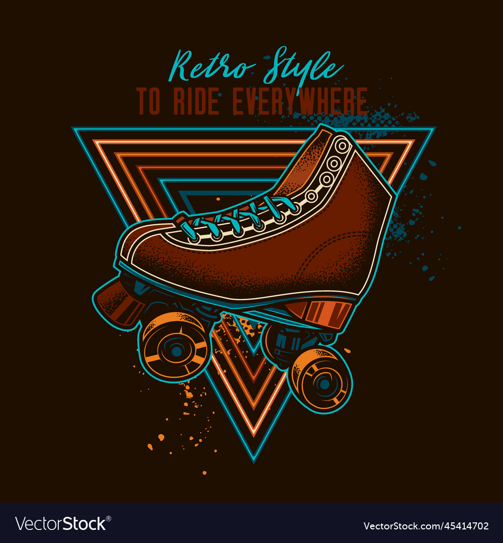 Vintage Roller Skates Royalty Free Vector Image 2761