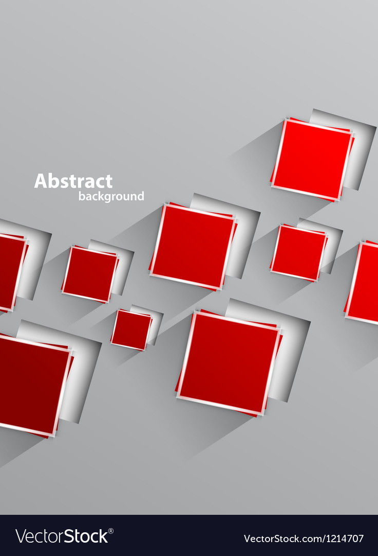 Background with red squares Royalty Free Vector Image