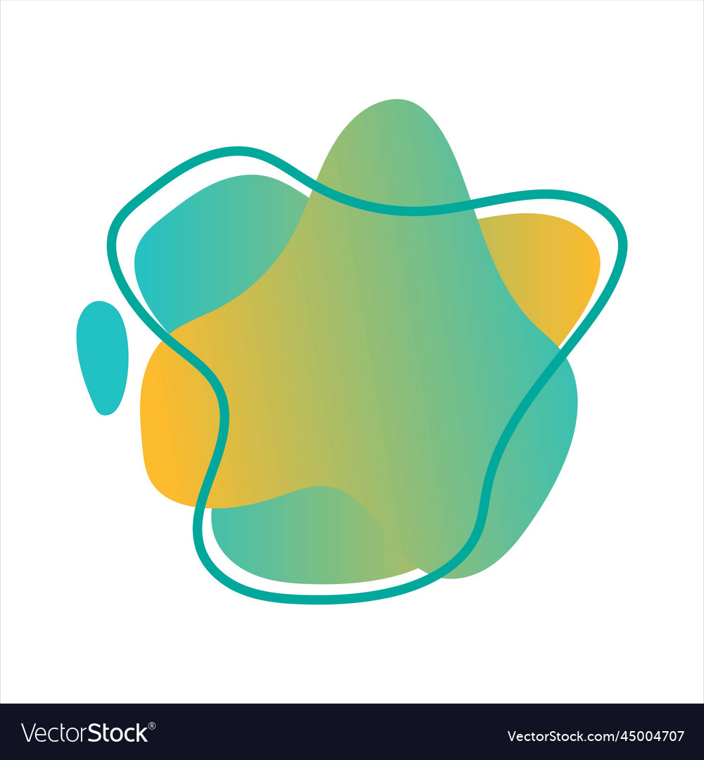Blob gradient for template vector image Blob gradient for template