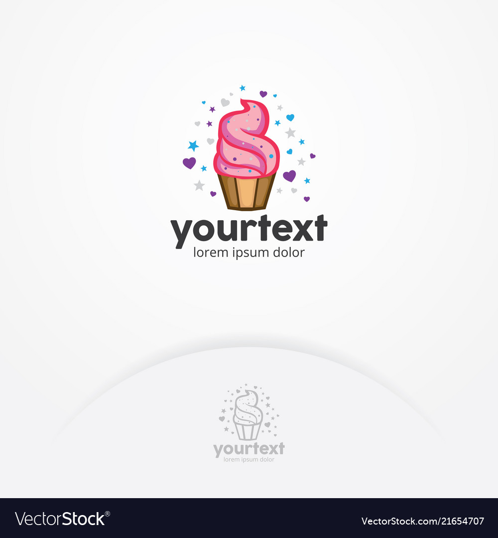 cupcake logo design royalty