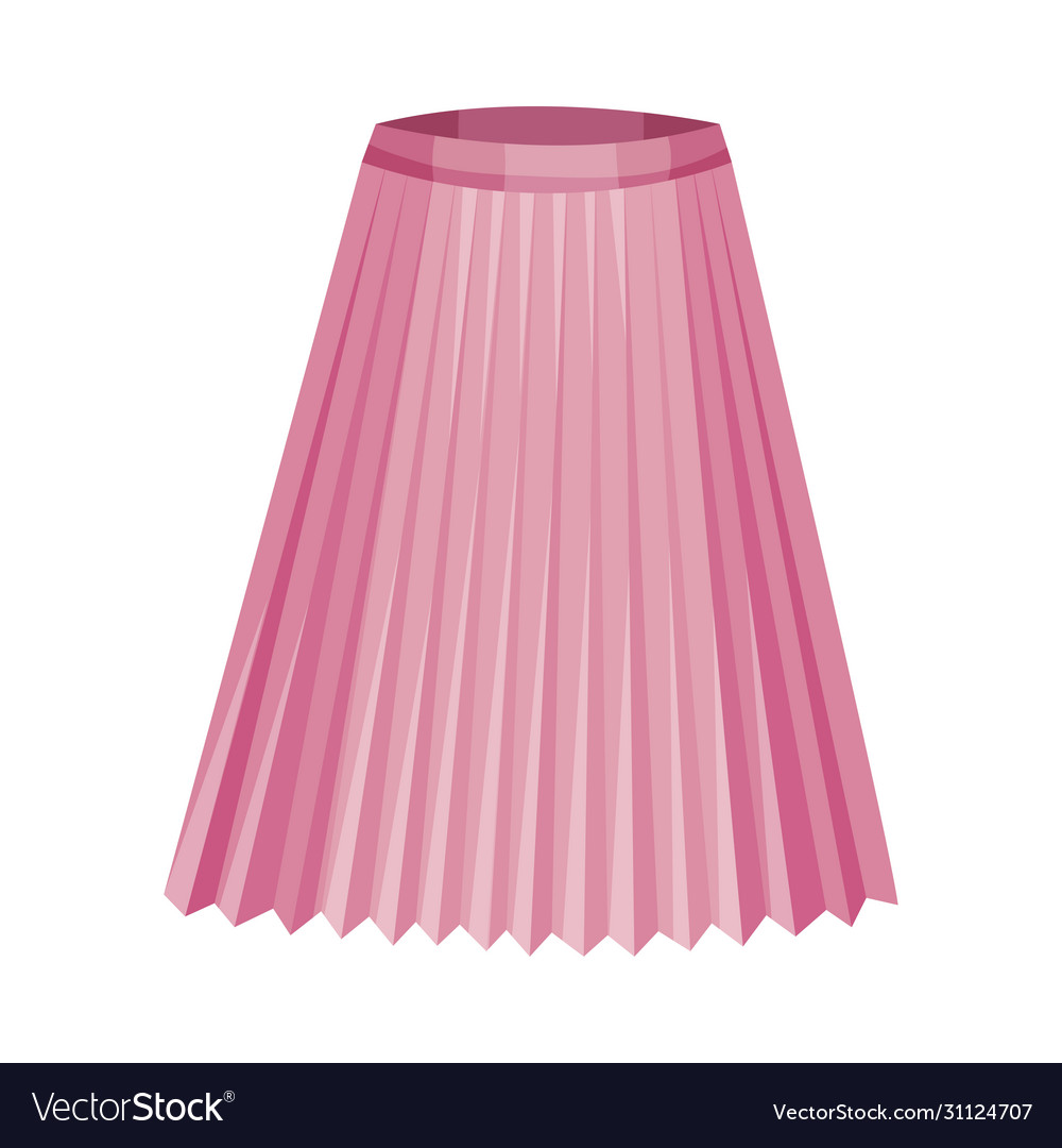 pink flared midi skirt