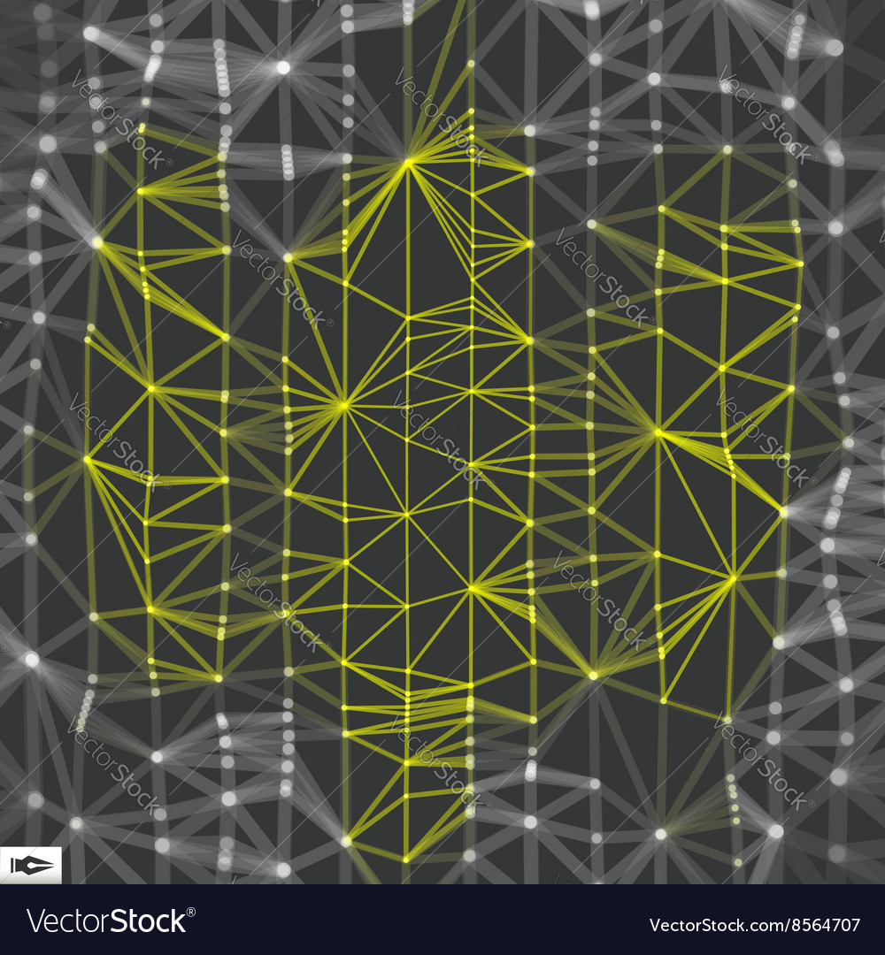 Netzwerk abstrakt Hintergrund 3d Technologie