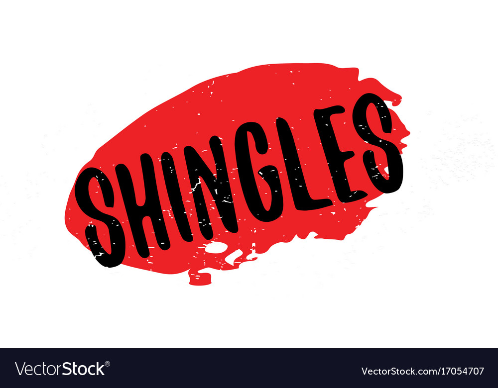 Shingles rubber stamp Royalty Free Vector Image