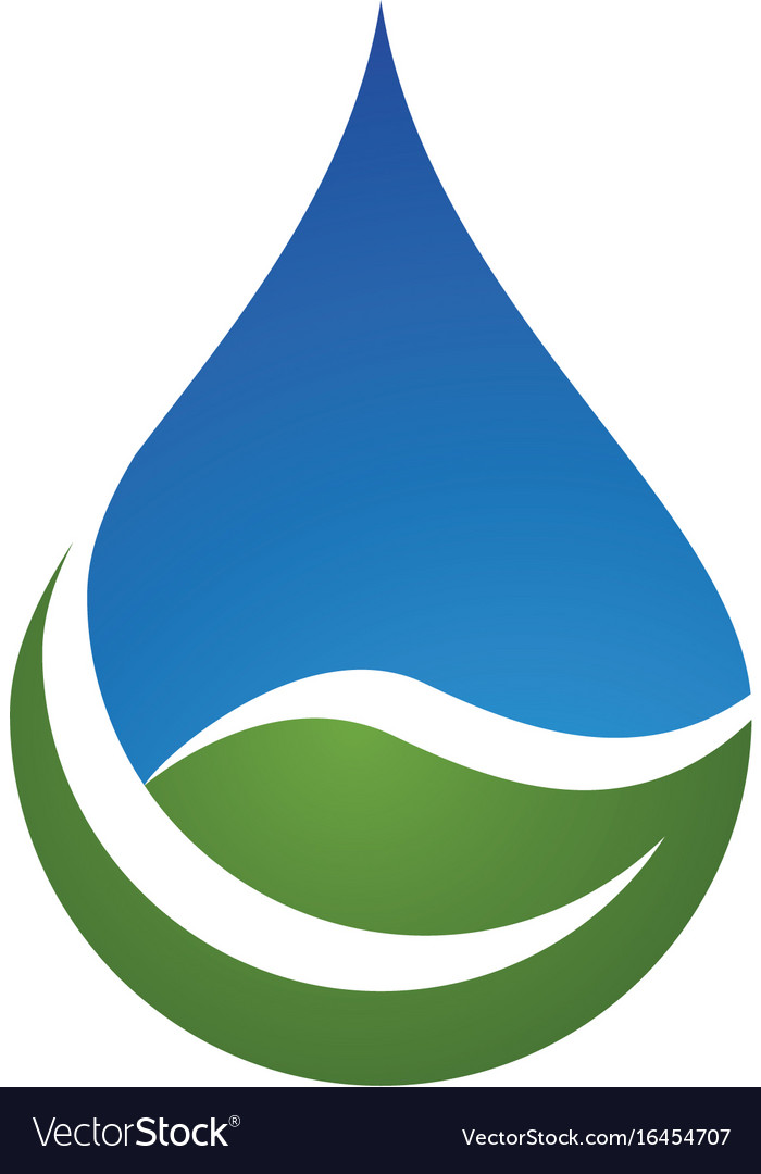 Wassertropfen Logo Vorlage Design