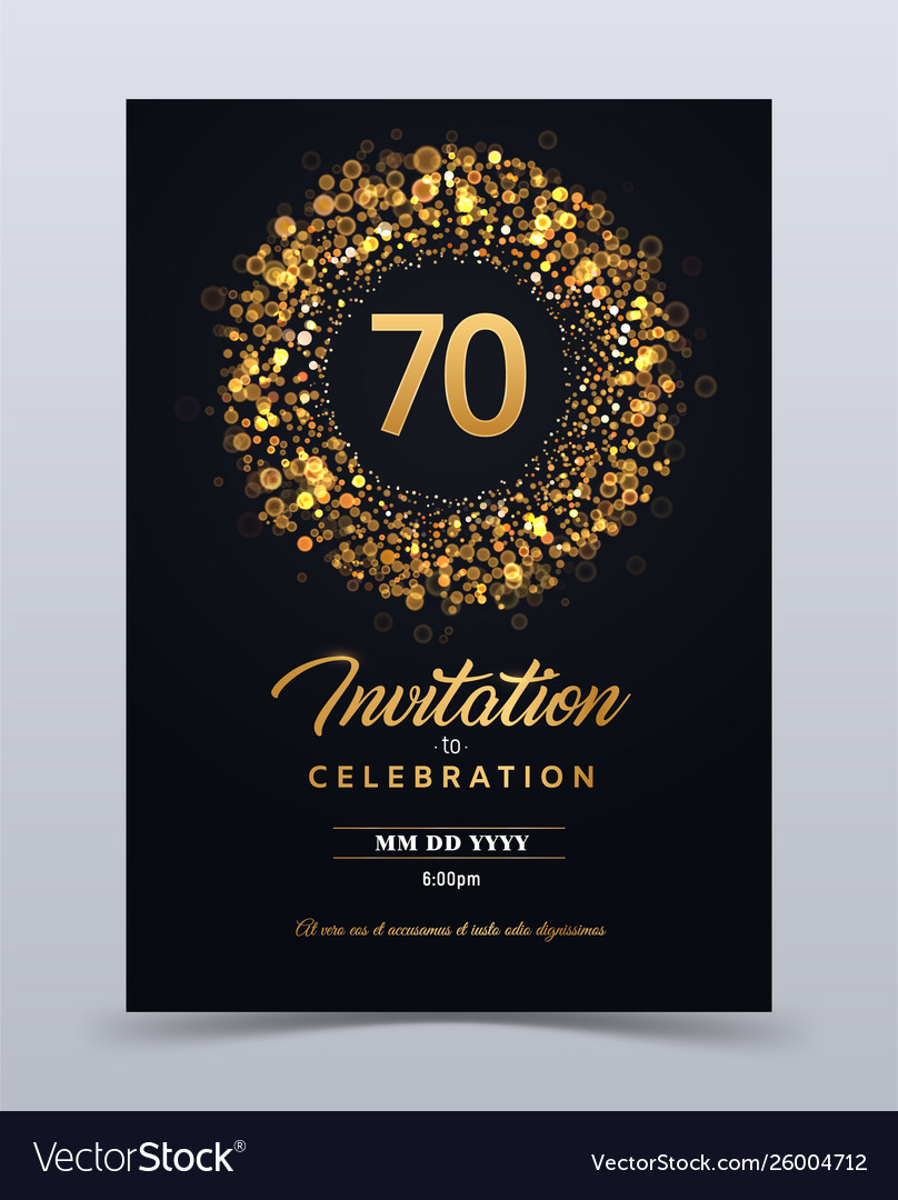 5 years anniversary invitation card template Vector Image 5 years anniversary invitation card template Vector Image