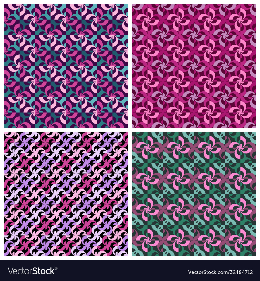 Abstract geometric elements patterns set vector image Abstract geometric elements patterns set