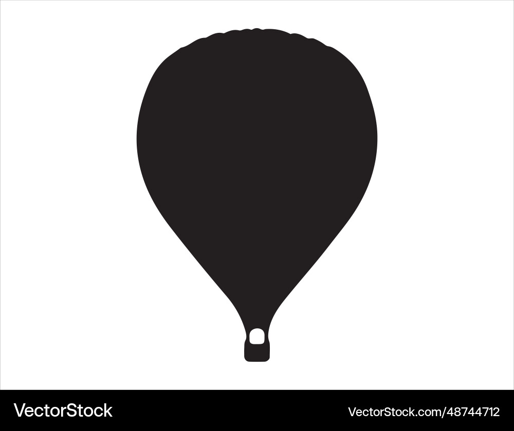 Air balloon silhouette art Royalty Free Vector Image