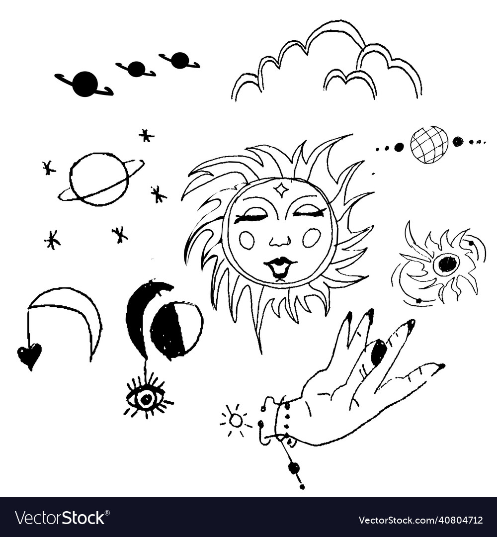 Celestial Symbols & Mystical Elements