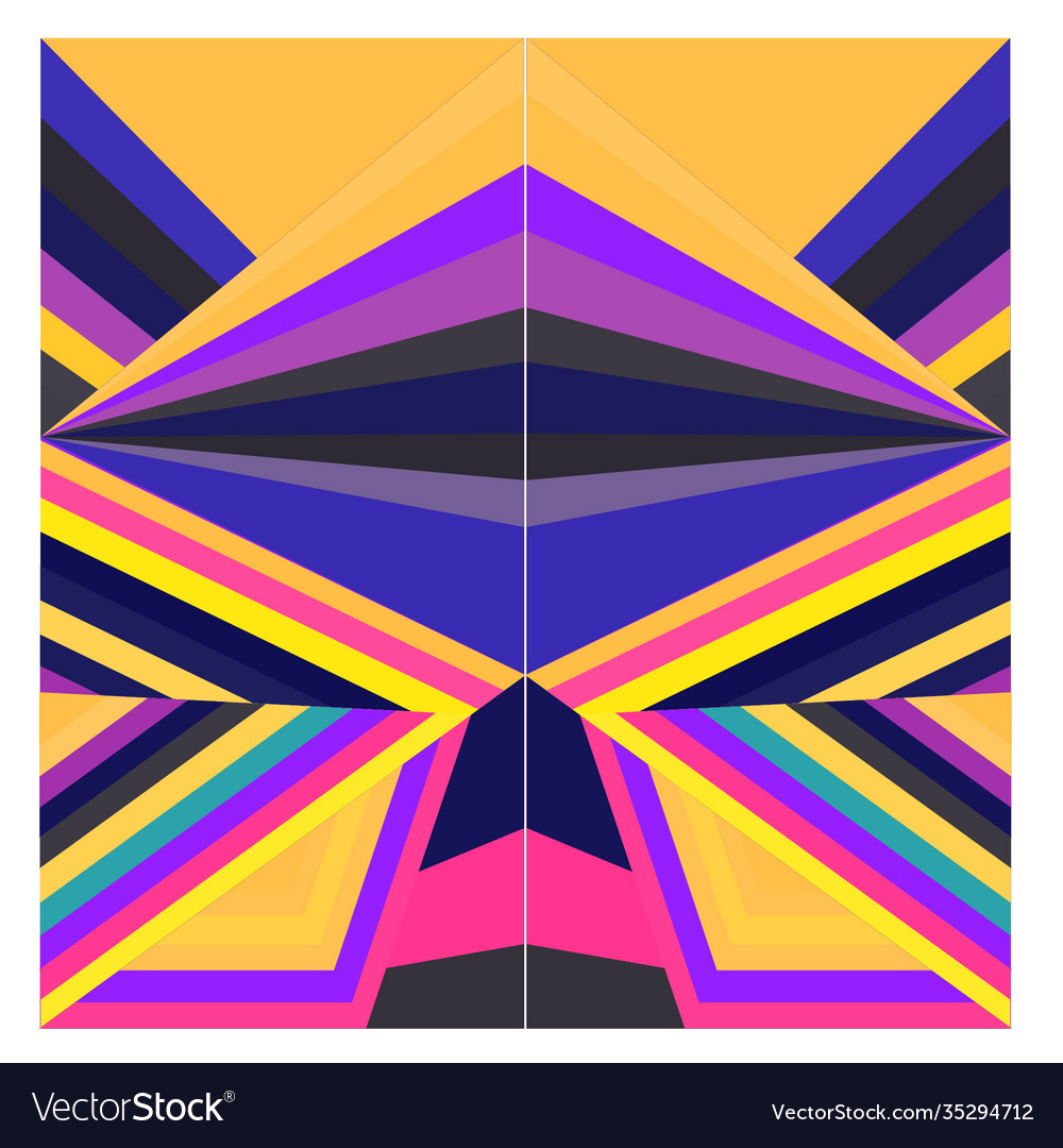 Colorful geometric and curve background pattern