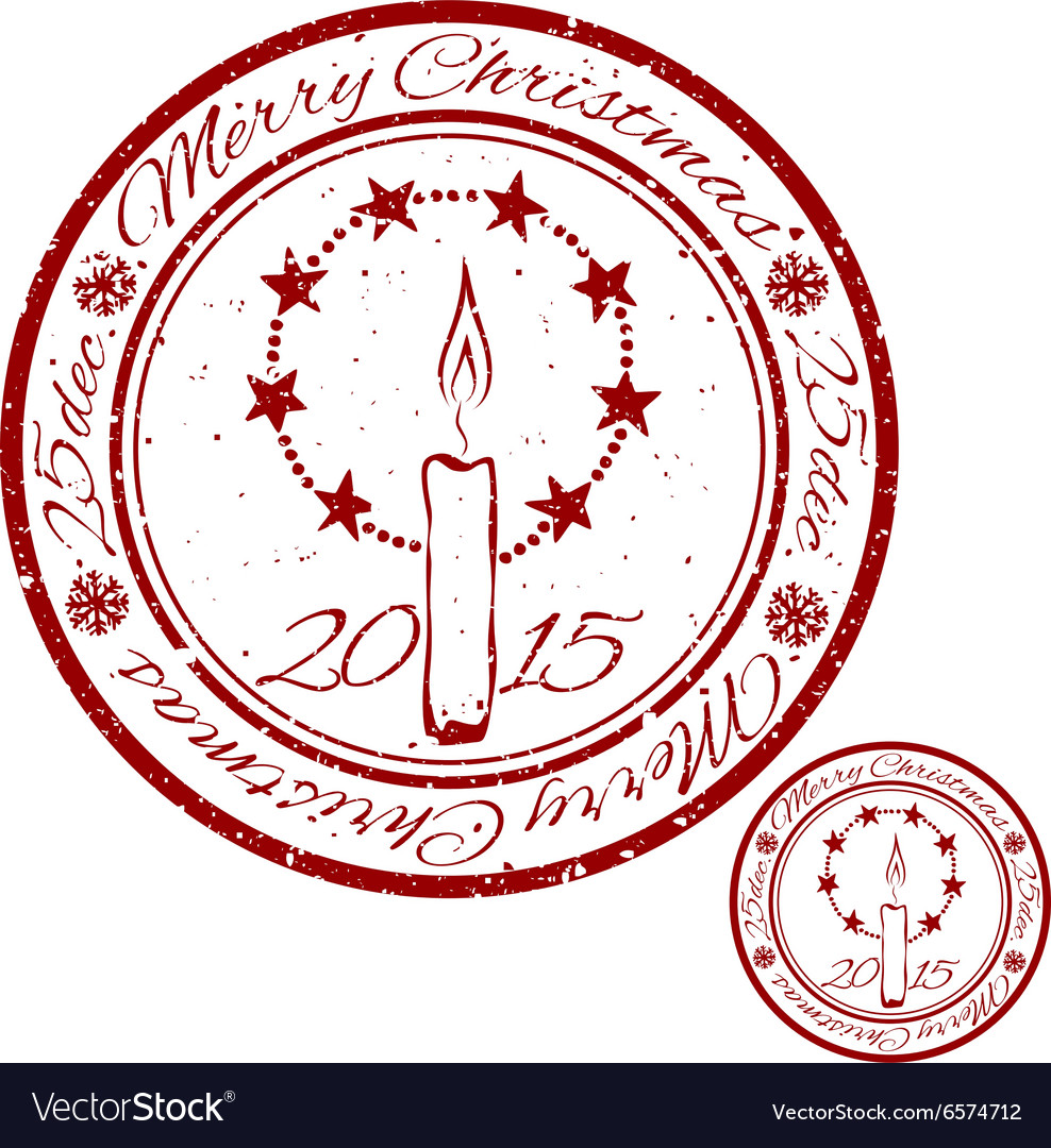 Grunge christmas stamp