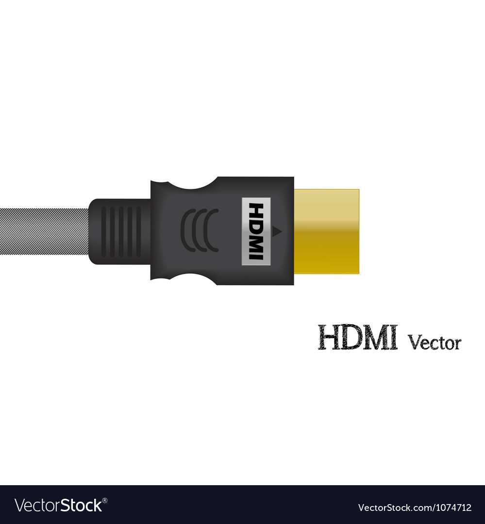 HDMI signal Test Television of Royalty Free Vector Image