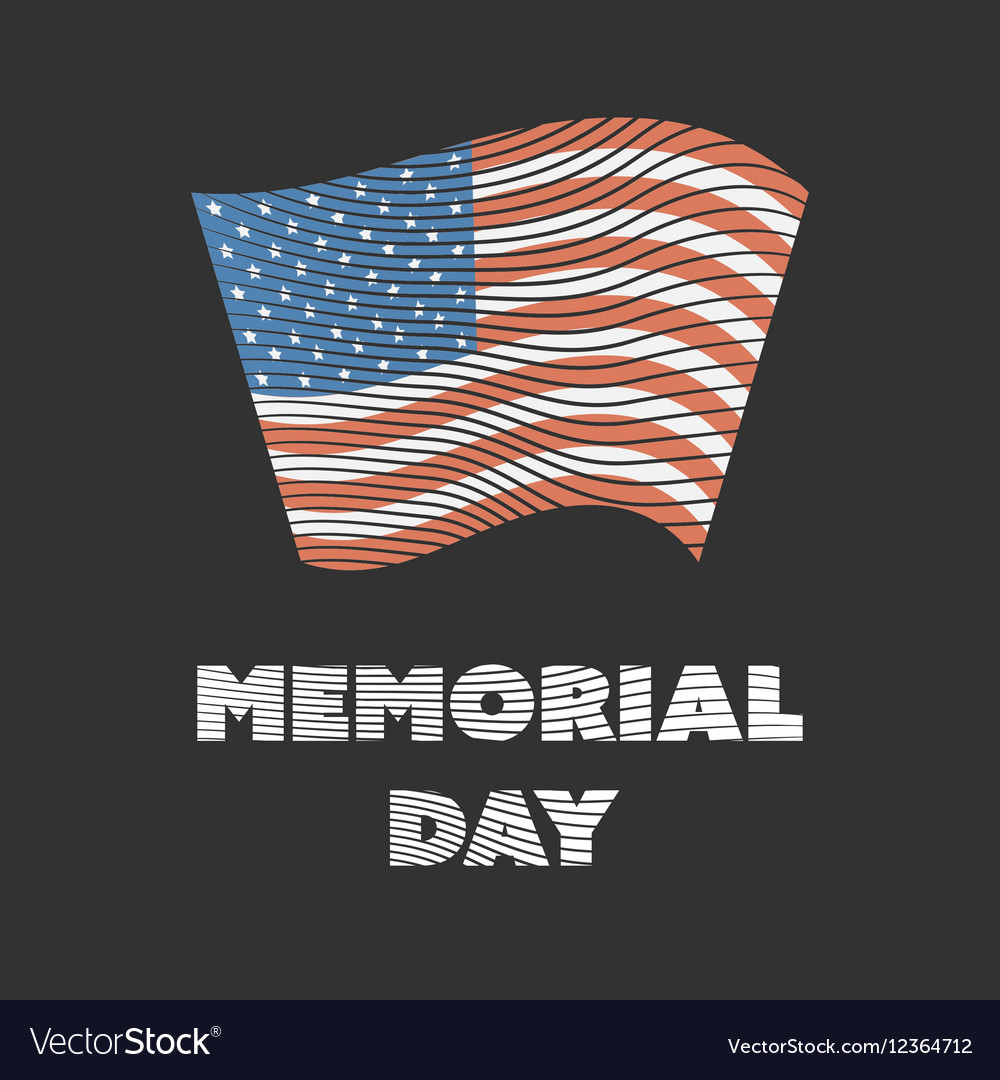 Memorial day badge Royalty Free Vector Image - VectorStock