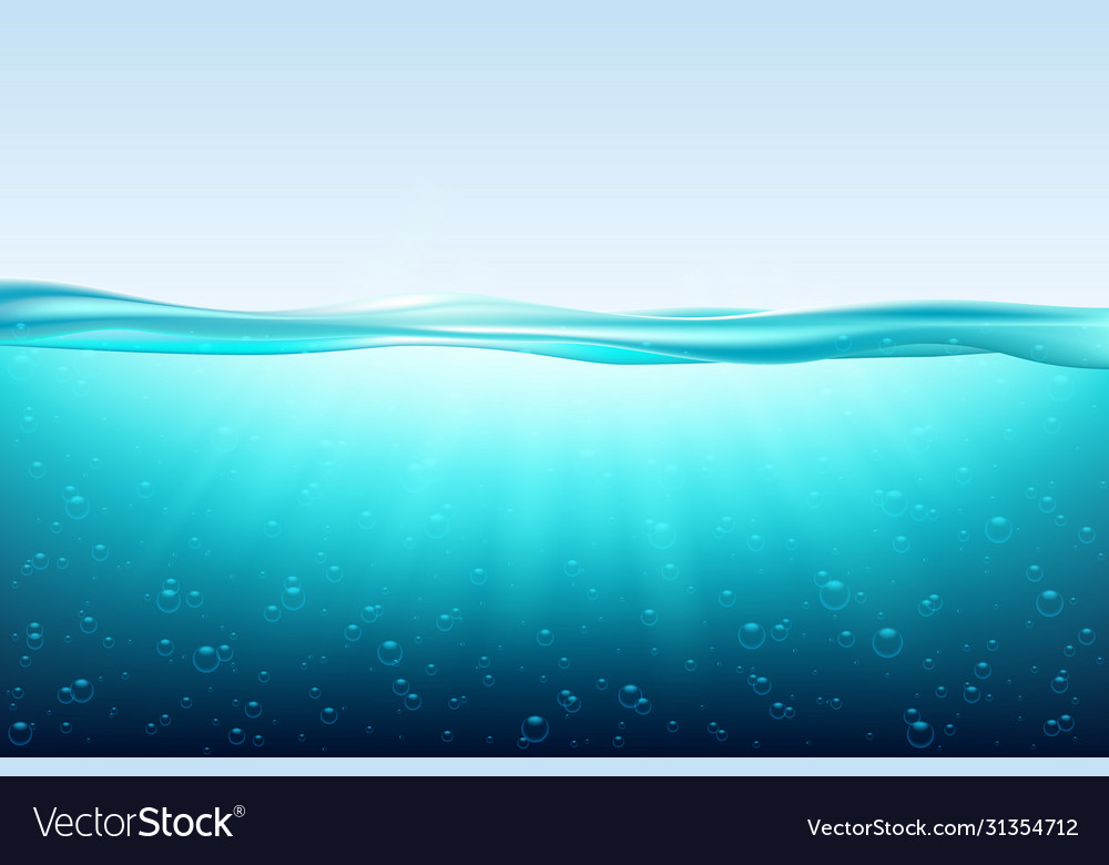 Ocean surface water Royalty Free Vector Image - VectorStock