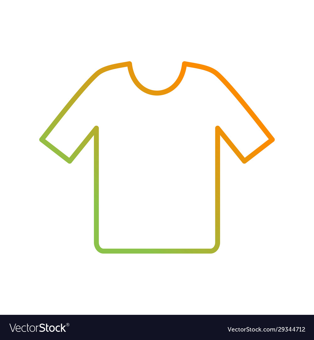 Unique shirt line icon