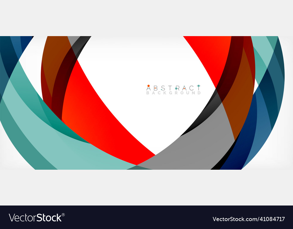 Geometric abstract background circle created vector image Geometric abstract background circle created