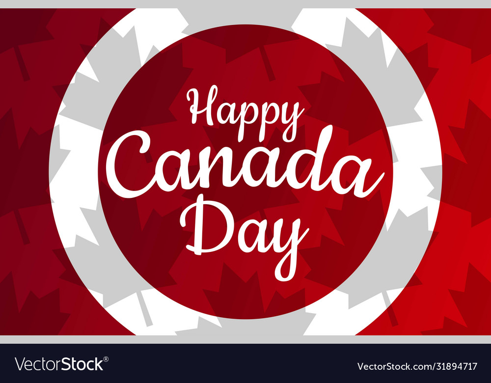 Happy canada day july 1 holiday concept Royalty Free Vector