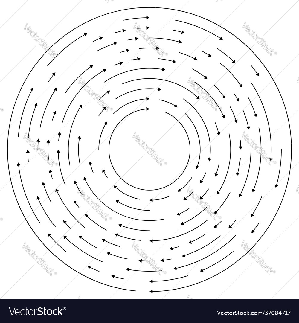 Spinning circular circle arrows element Royalty Free Vector