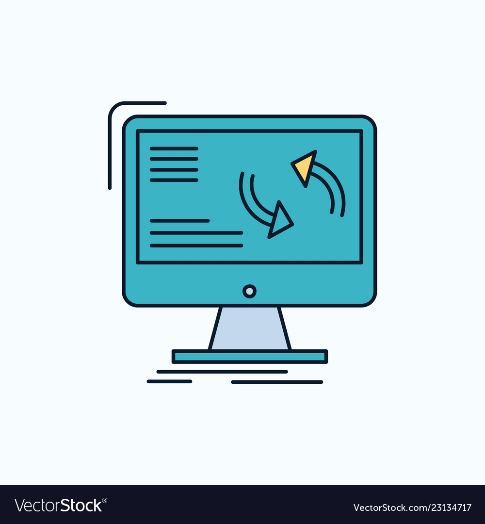 Synchronization sync information data computer vector image Synchronization sync information data computer