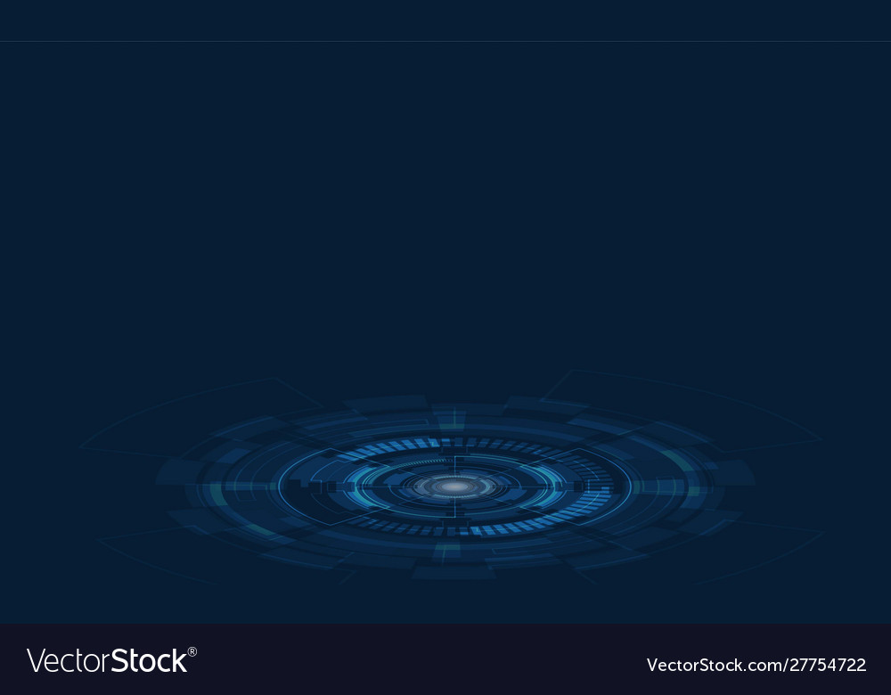Abstract Tech Background - Light & Circuits