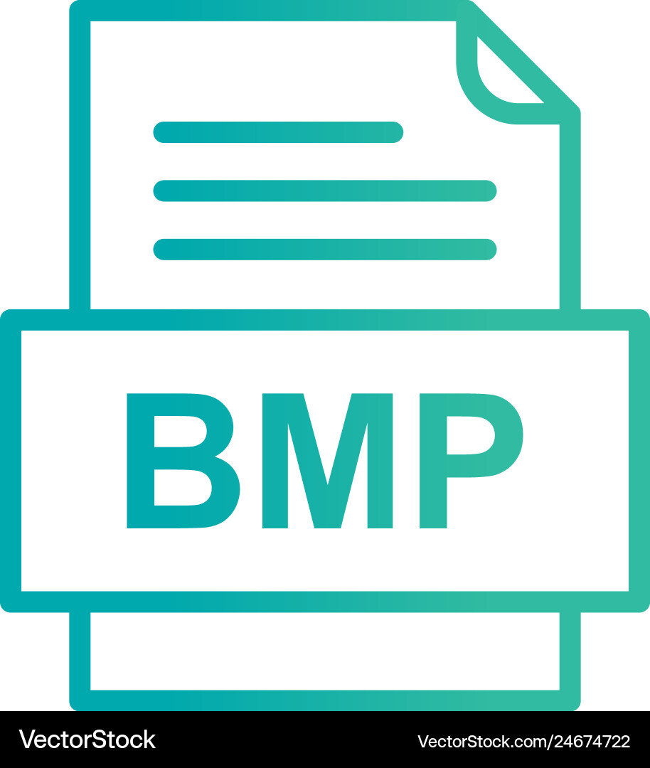 Bmp file document icon Royalty Free Vector Image