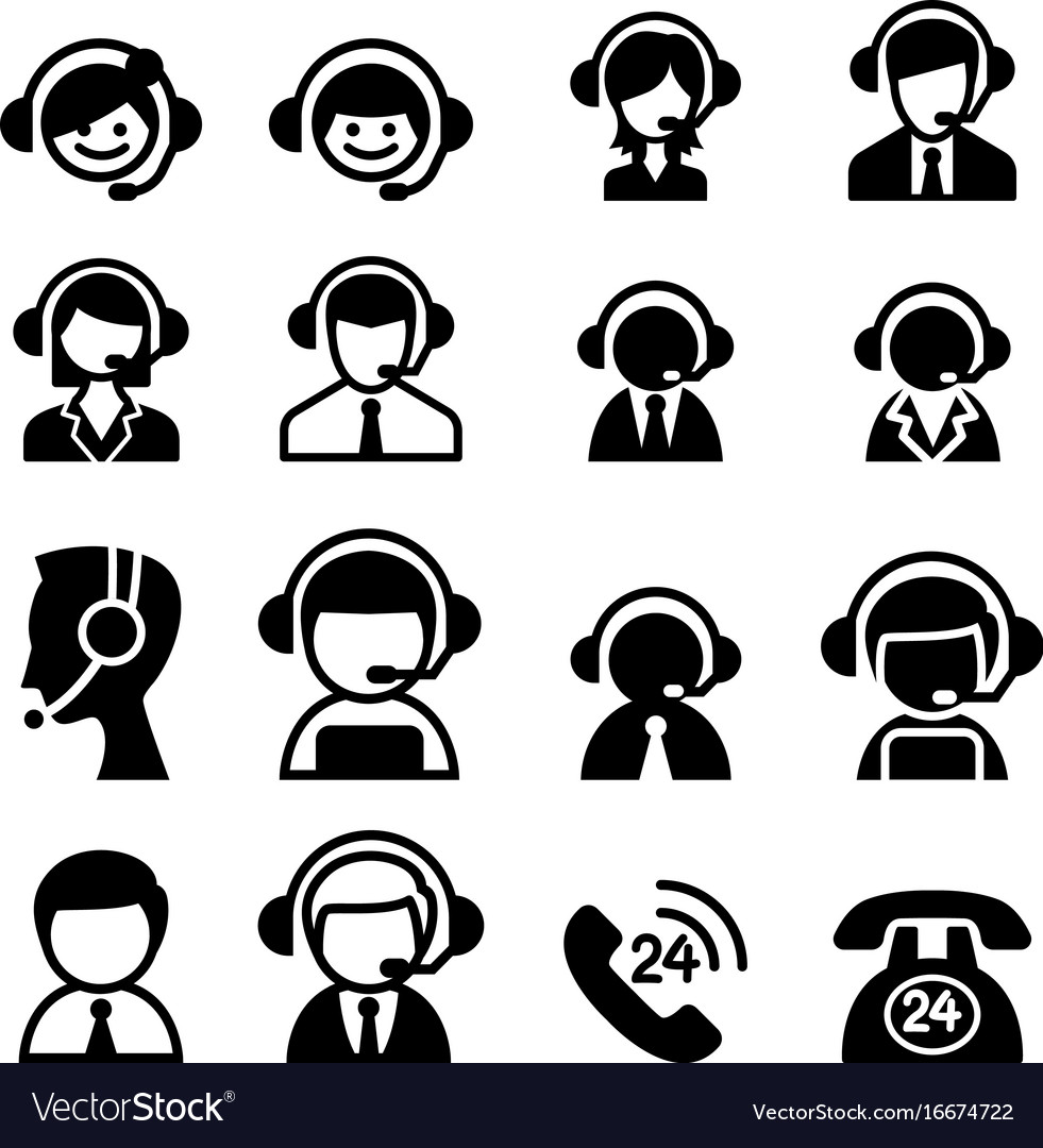 Customer Service Icon Vector