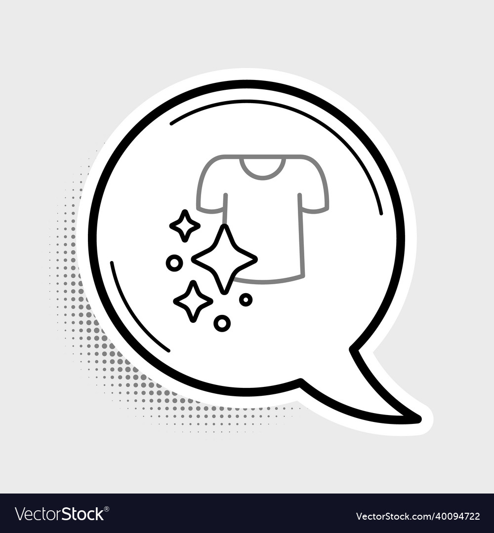 Line drying clothes icon isolated on grey