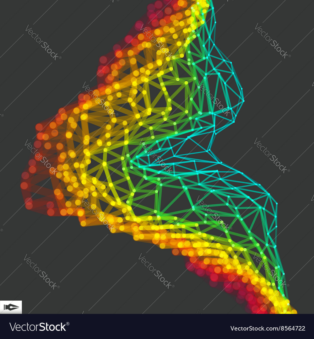 Perspective grid background abstract