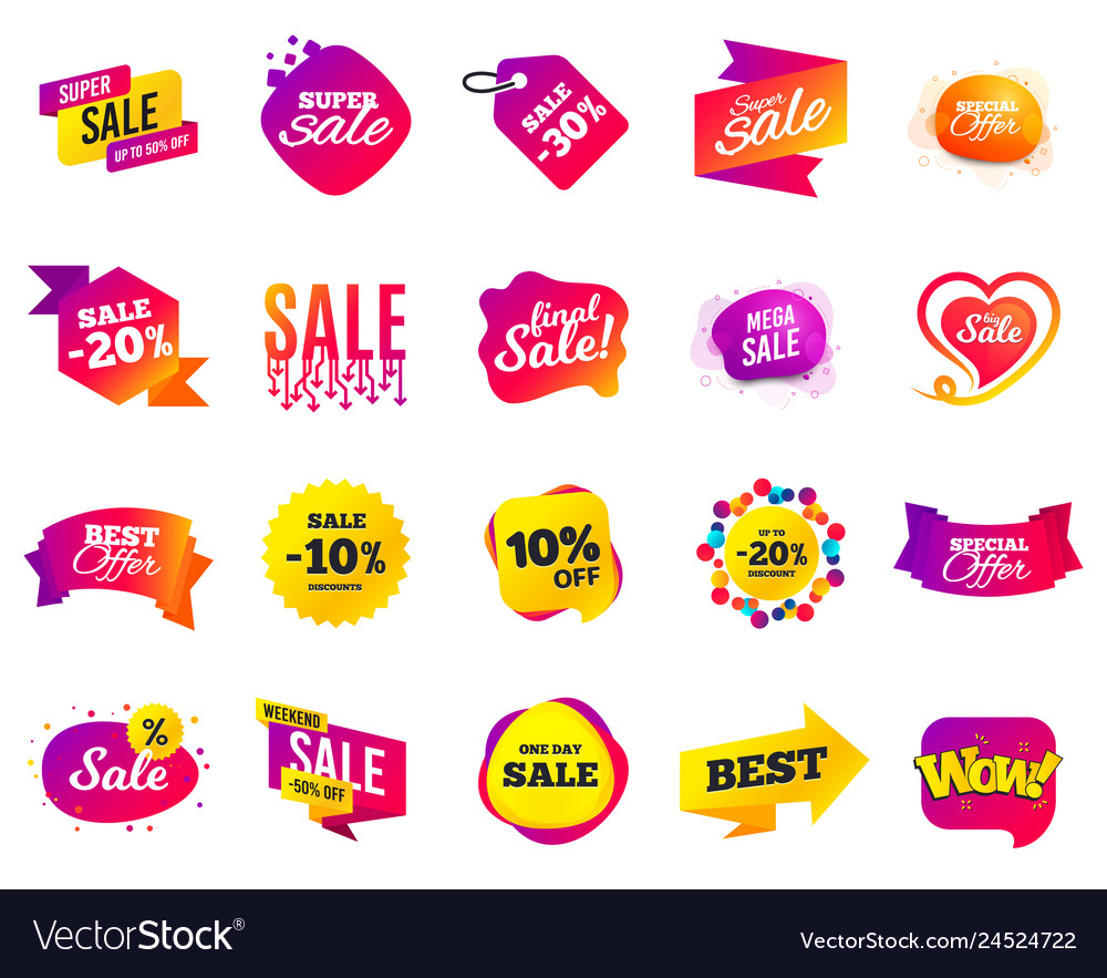 Sale banner special offer template tags cyber