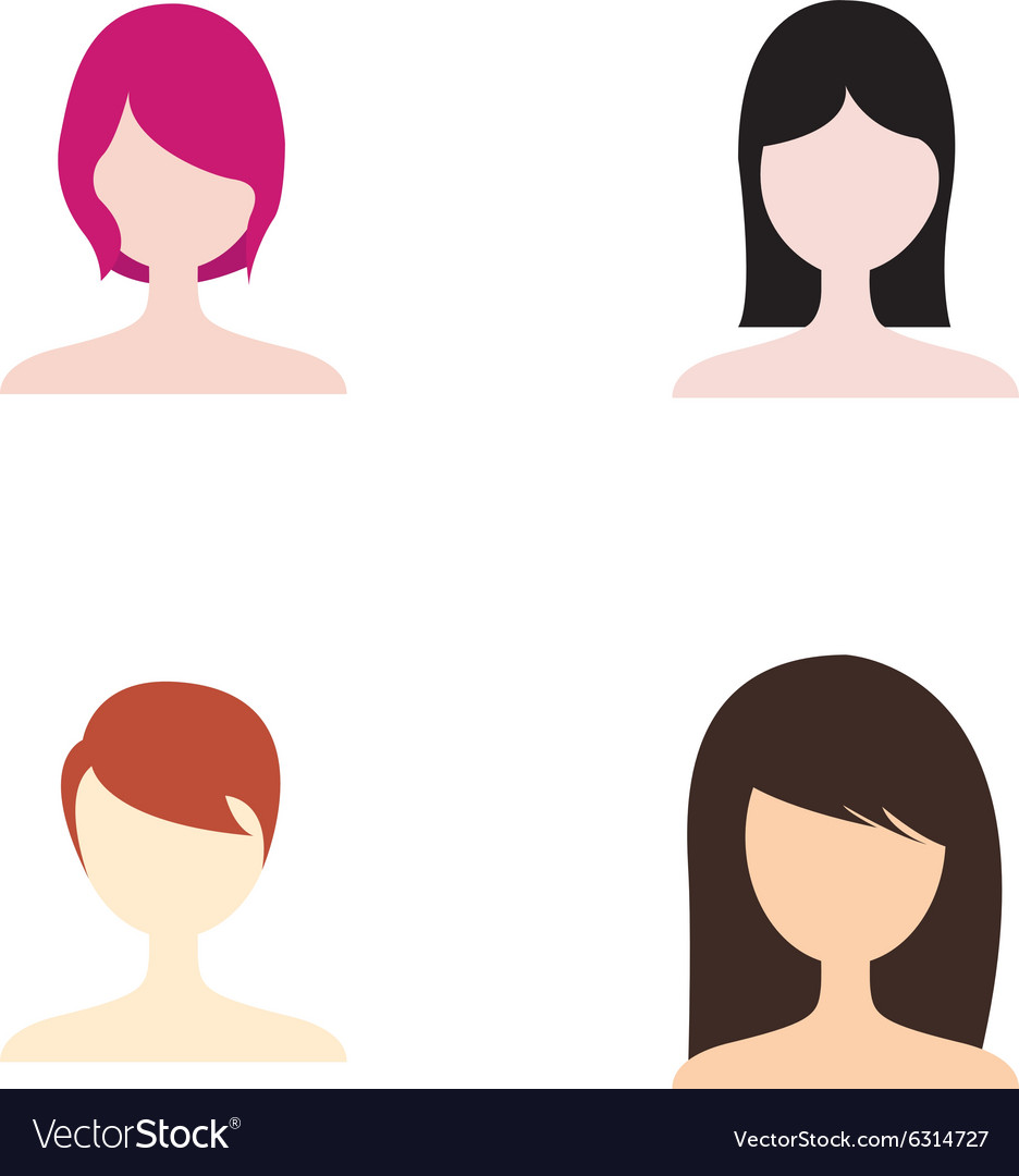  Hairstyle Royalty Free Vector Image - VectorStock