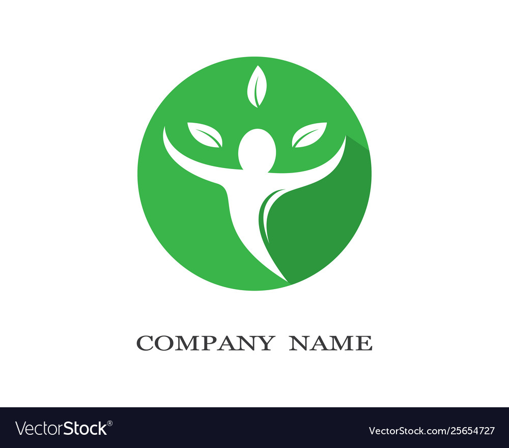 Human health symbol design Royalty Free Vector Image