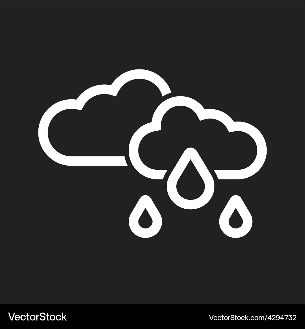 Light rain Royalty Free Vector Image - VectorStock