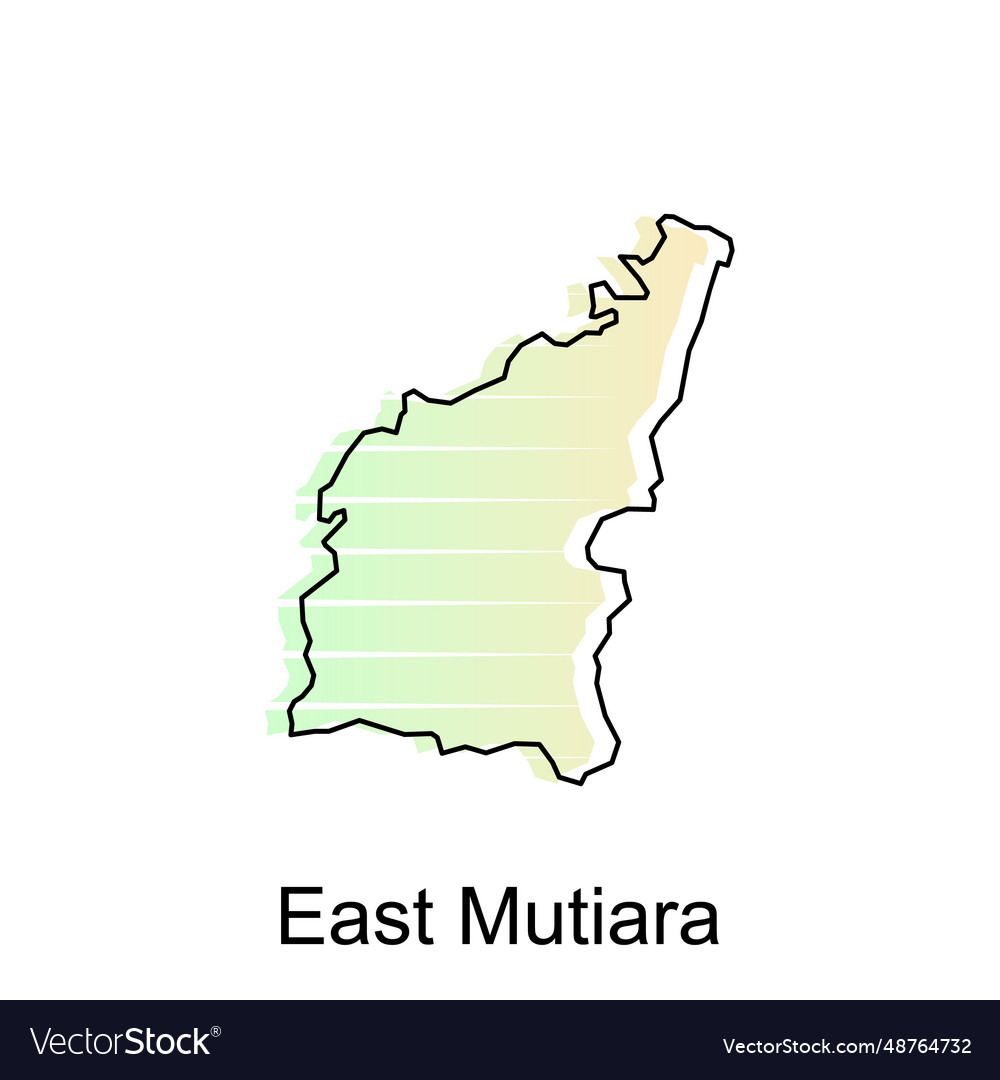 Map city of east mutiara design world Royalty Free Vector