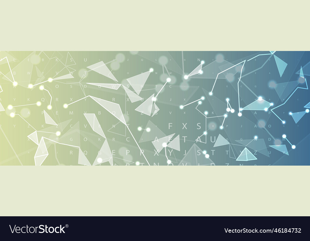 Neural network concept connected cells with links vector image Neural network concept connected cells with links