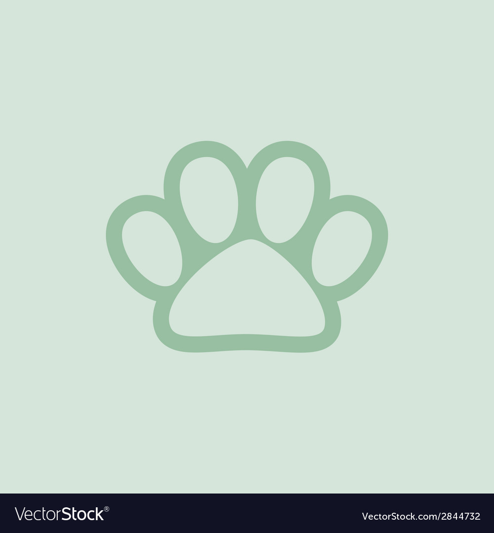 Pet shop logo with paw