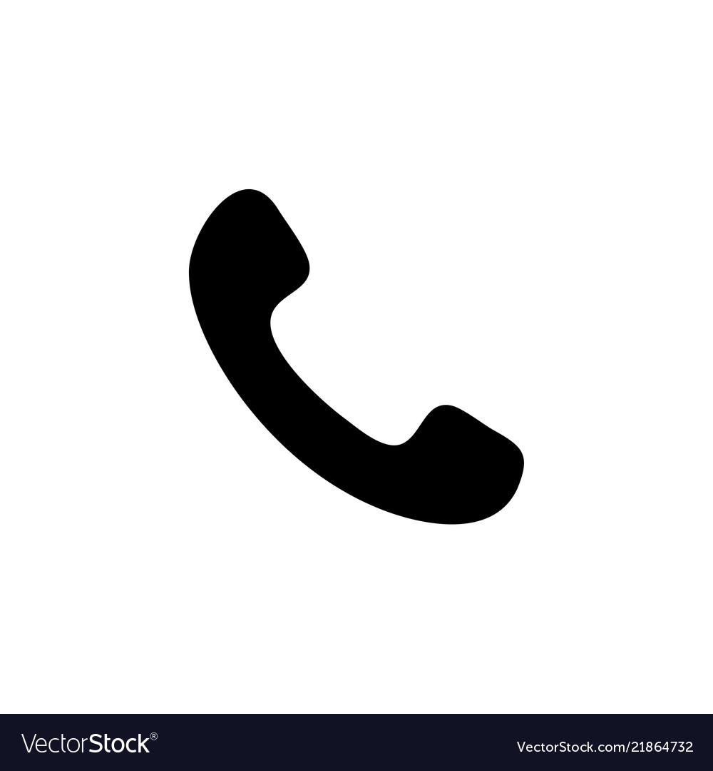 Telephone symbol button icon Royalty Free Vector Image