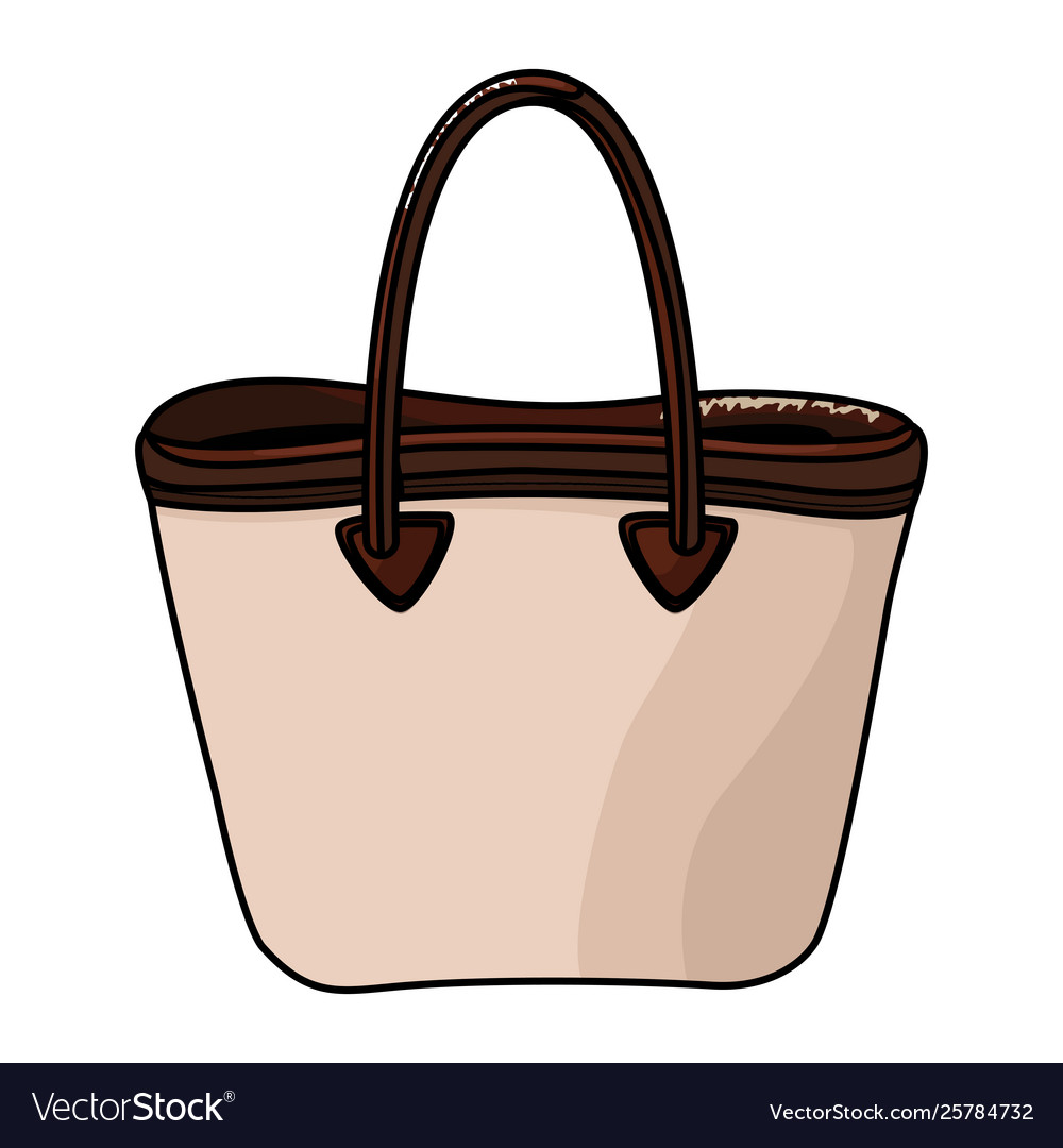 Women fashion bag accessory cartoon Royalty Free Vector