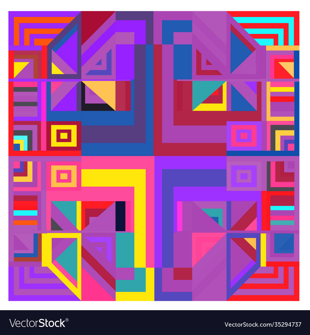 Colorful geometric and curve background pattern