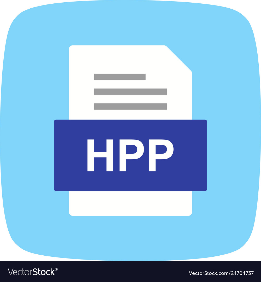Hpp file document icon