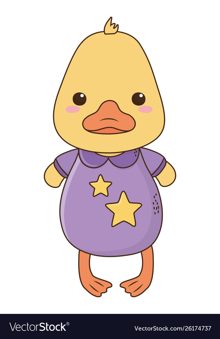 Isolated baby duck cartoon design Royalty Free Vector Image