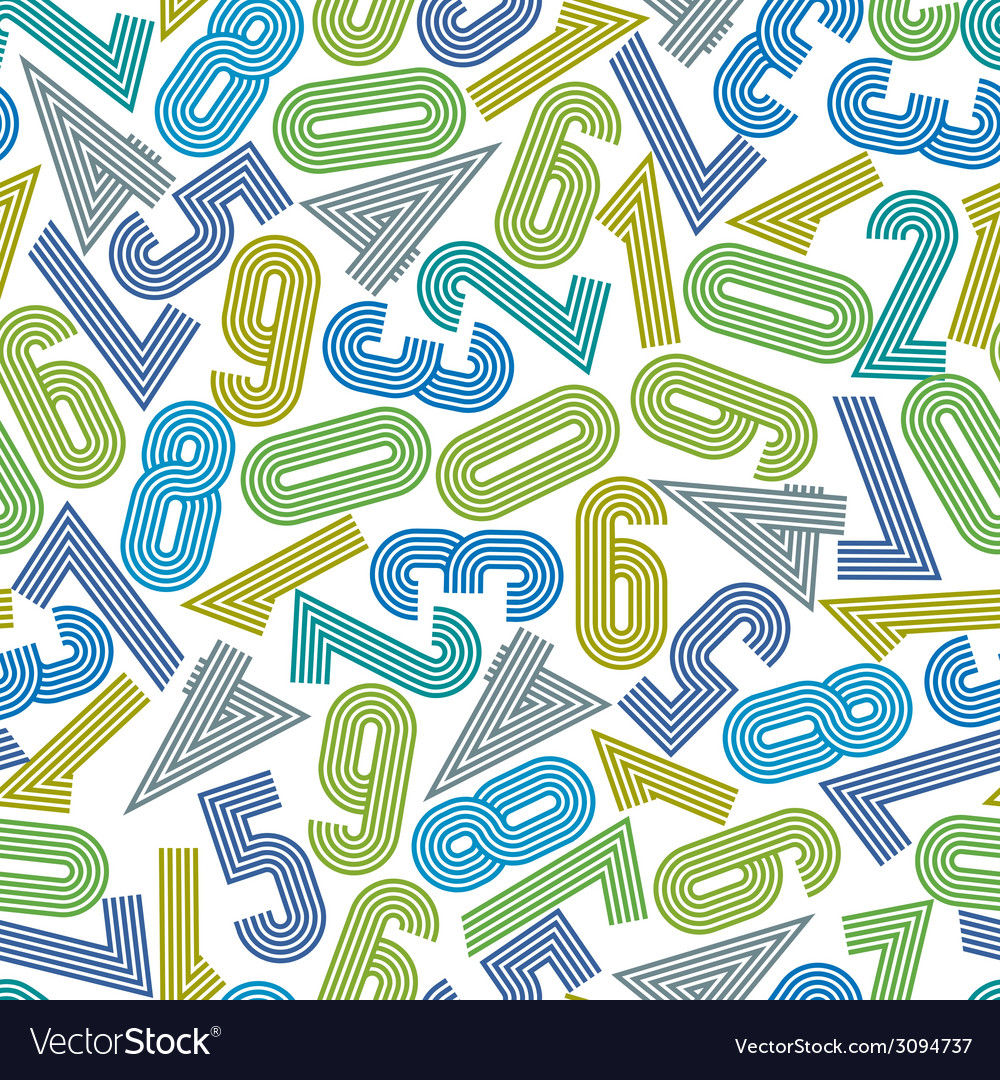 Seamless numbers background pattern