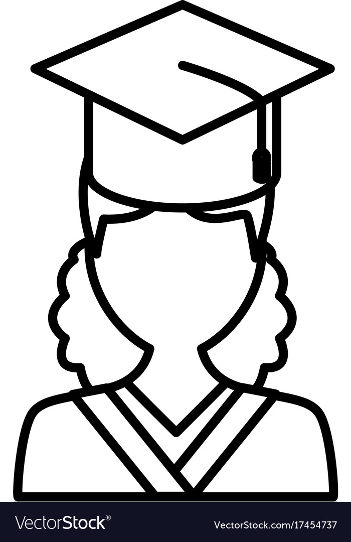 Student graduation cartoon Royalty Free Vector Image