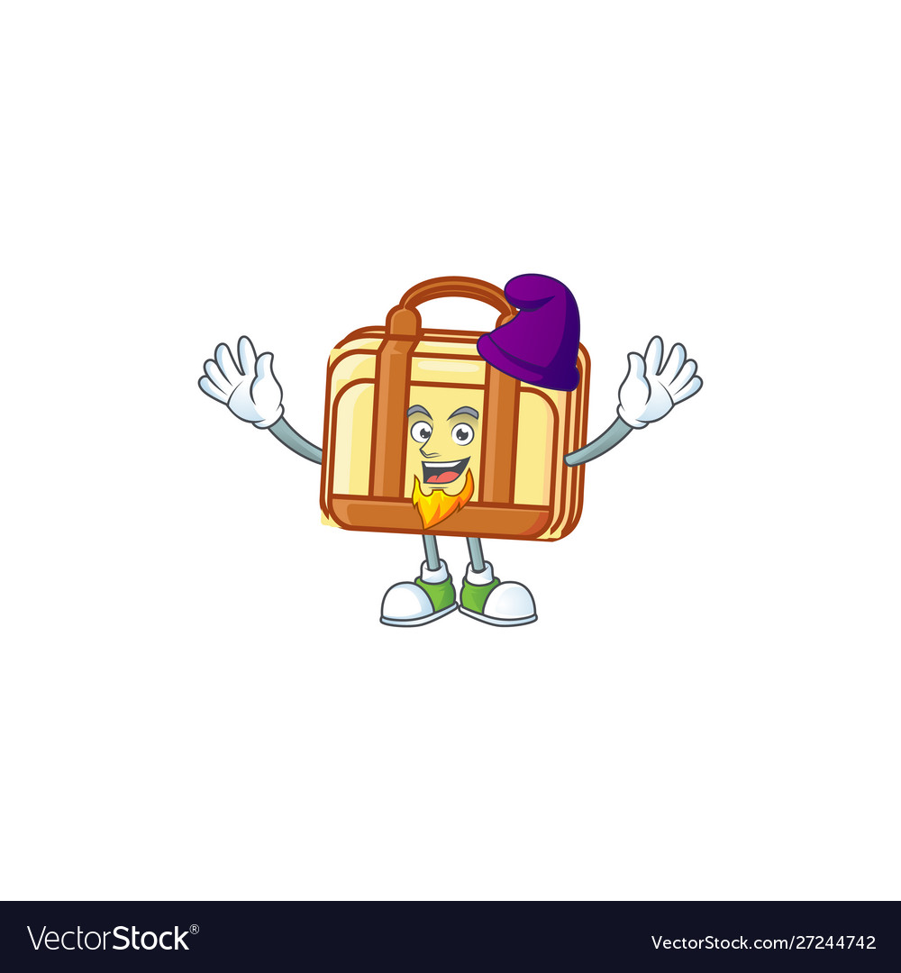 Elf work suitcase cartoon for materials