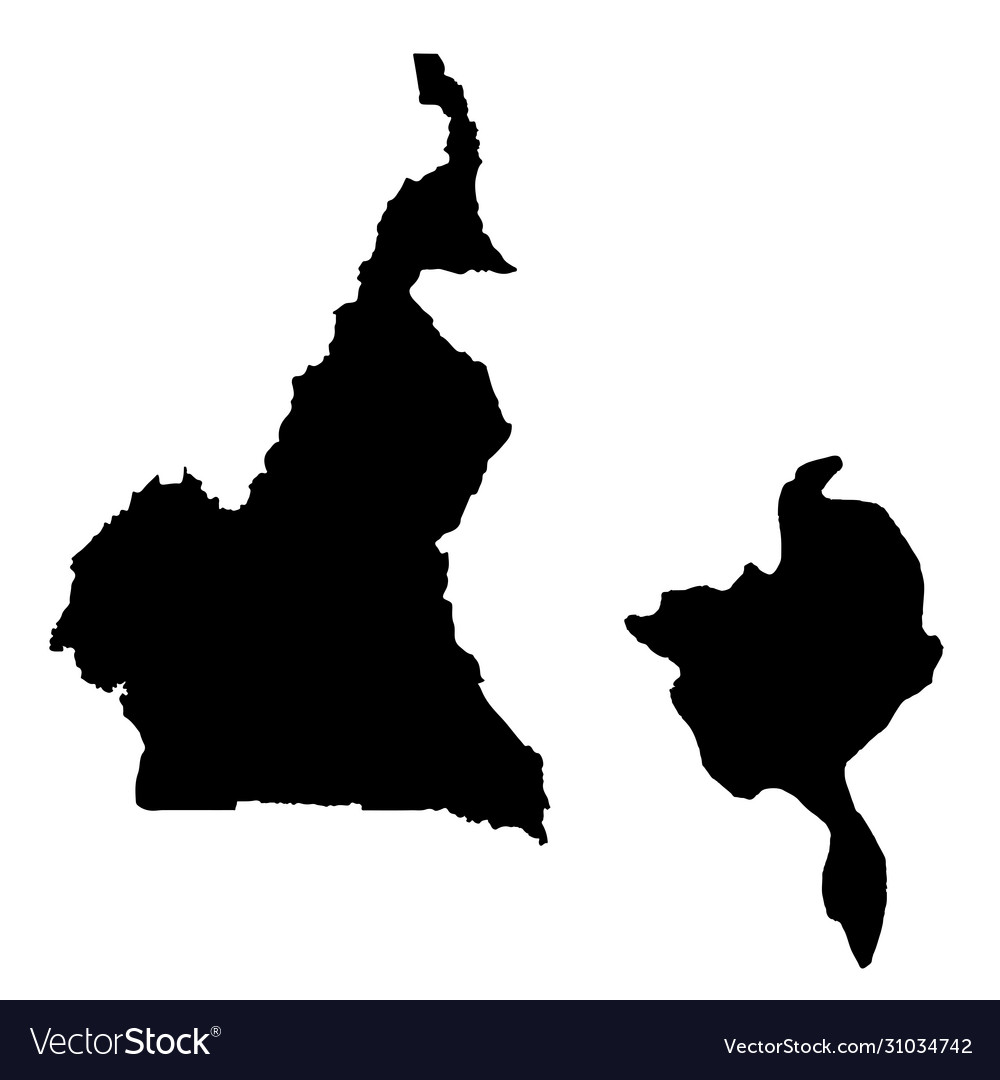 Map cameroon and yaounde country capital