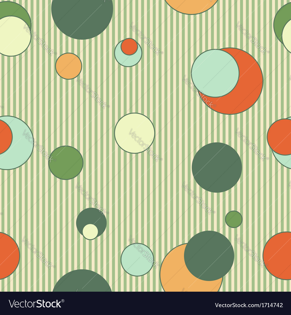 Seamless pattern with circles and lines