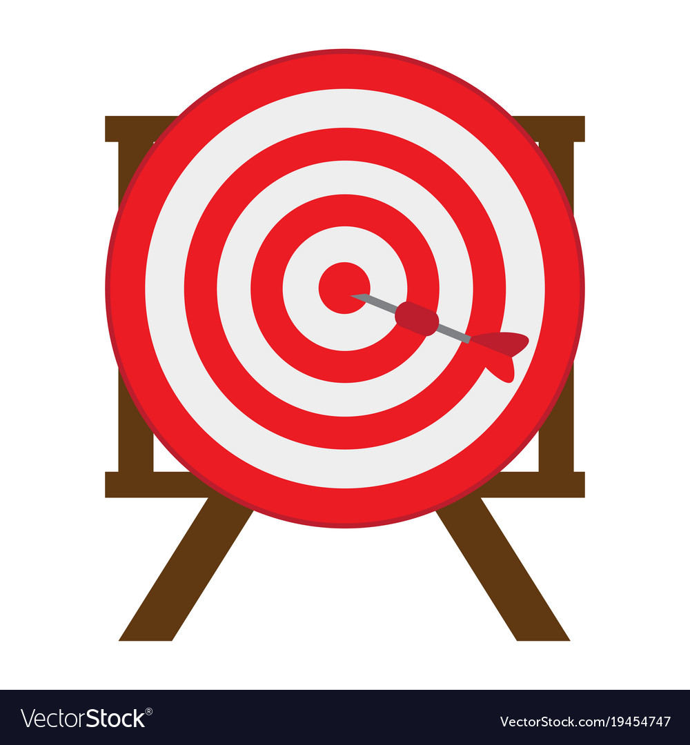 Target shooting game Royalty Free Vector Image