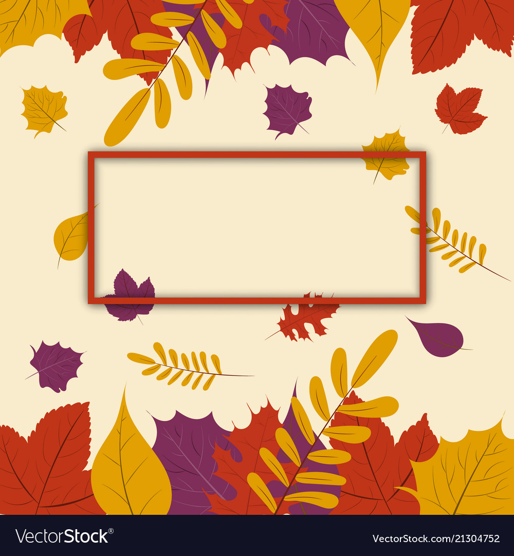 Autumn season fall leaf web banner or poster