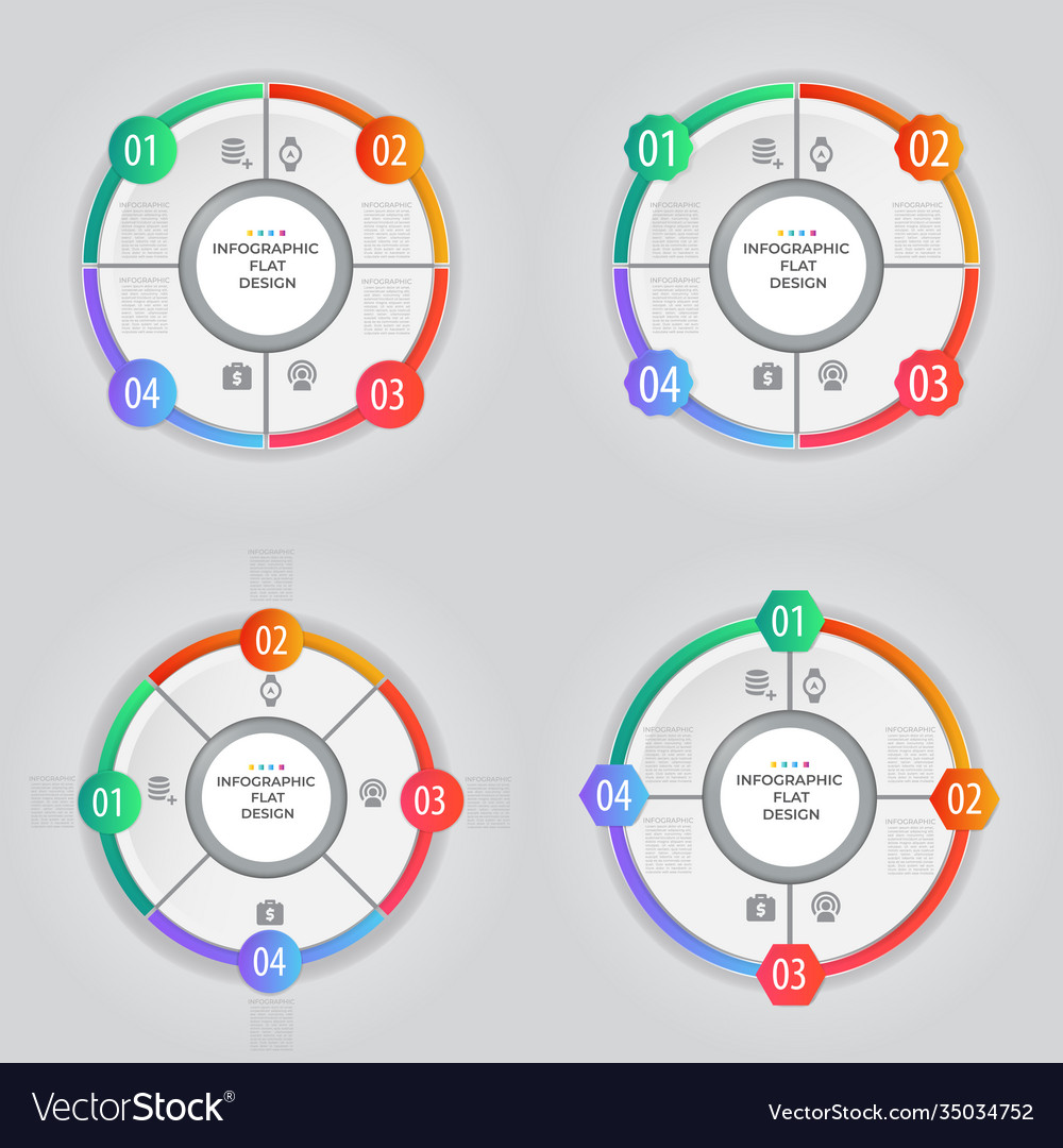 Business data visualization process chart