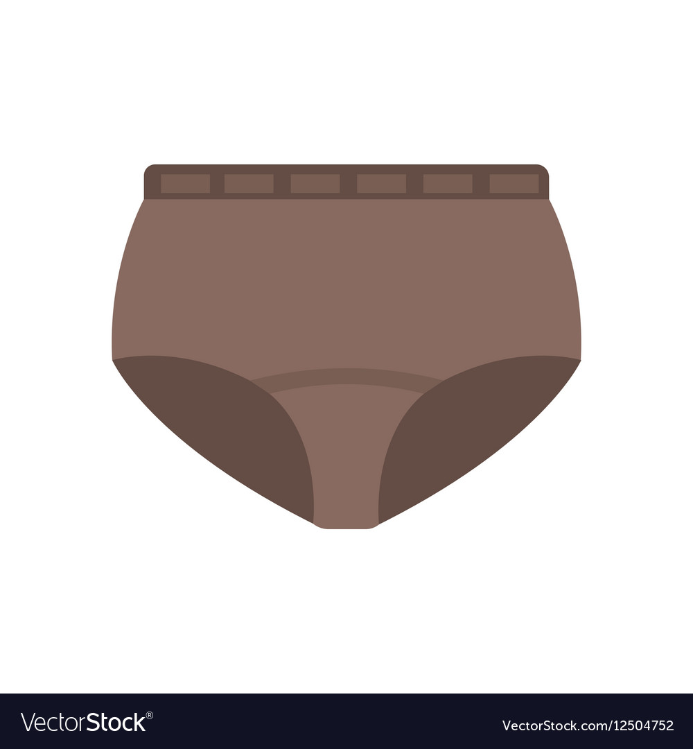 Female panties types flat icon