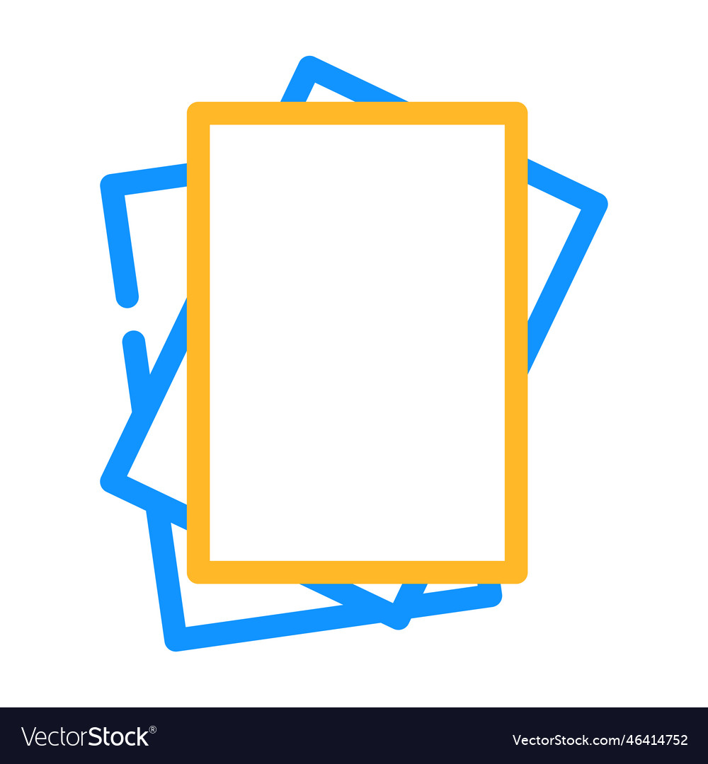 Paper sheet document color icon